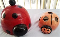 T - LOT OF 2 LADY BUGS (P103)