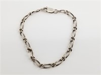 Sterling silver chain bracelet 6.1 grams total wei