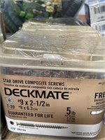 DECKMATE SCREWS 2PK RETAIL $60
