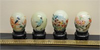 Vintage painted stone eggs from Japan
