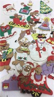 Lot of hand painted wooden ornaments