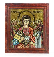 Saint Michael Reverse Painting