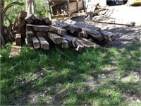 Pile of used 4 3/4"x5 1/4" beams, other sizes &