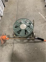 Hose Storage Reel and Electric Weed Trimmer