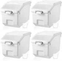 Sunnyray 4 Pcs Airtight Rice Storage Container