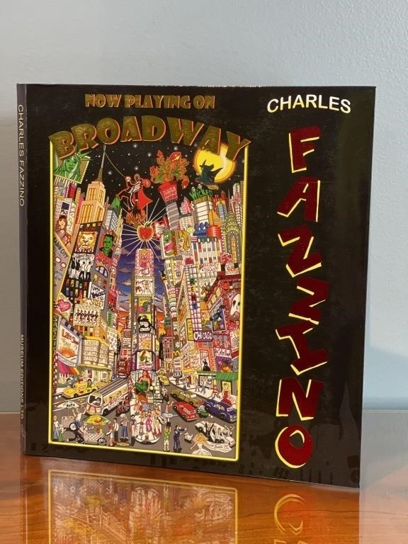 Charles Fazzino Artist Signed Book