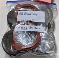 Zinc Lids w/Rubber Rings