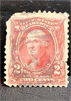 U.S. 2c used postage stamp