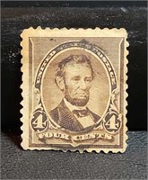 U.S. Lincoln 4c used stamp