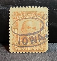 U.S. 10c used postage stamp