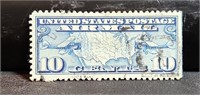 U.S. 10c Air Mail Stamp used