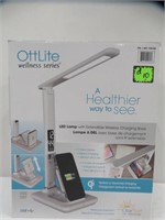 OTTLITE LED DESK LAMP W/ WIRELESS CHARGING CASE