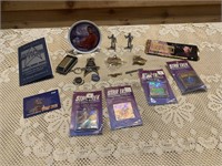 STAR TREK LOT HOLOGRAM STICKERS ETC