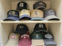 Selection of Baseball Caps, as seen on 2 shelves