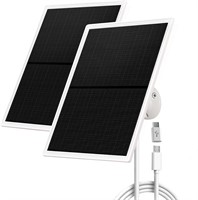 10W Solar Panel Charger for Security, 2 Pack