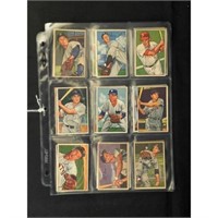 (27) 1952 Bowman Baseball Cards Mixed Grade