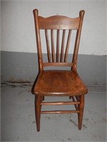 antique high back kitchen chair only one