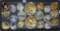 20 Gold & Silver Plated Medallions: History,