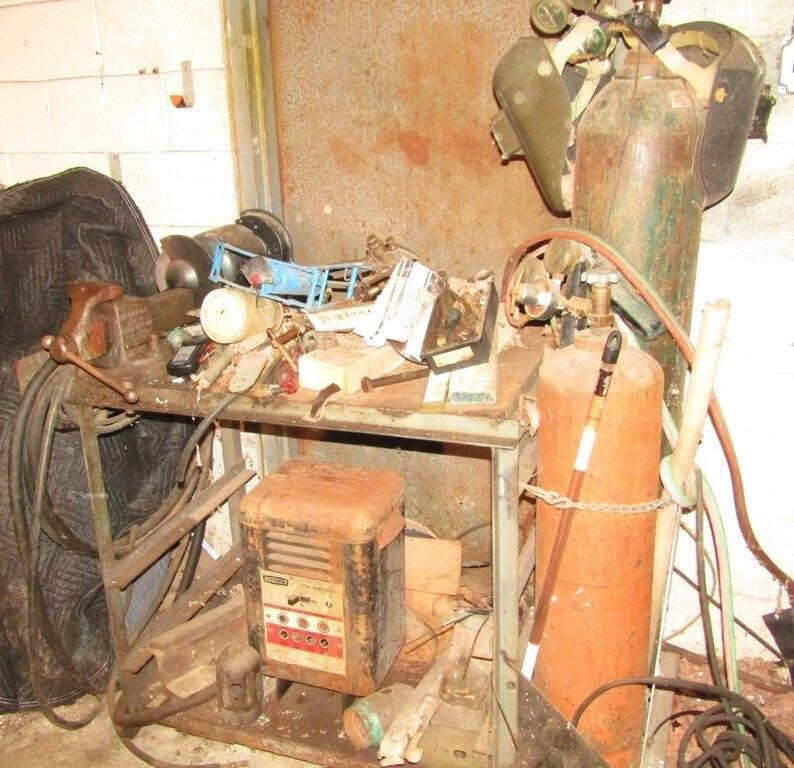 Metal Welding Table Vice Grinder Acetylene Torch