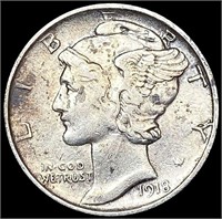 1918-D Mercury Dime NEARLY UNCIRCULATED