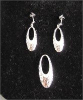 Sterling Earrings & Pendant