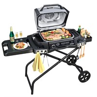 GRISUN Portable Grill Cart for Ninja Woodfire Gril