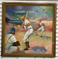 (AF) John Adamos Manila Baseball Oil Painting 40