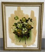 (JK) Larry Floral Oil Painting on Canvas 26 3/4”