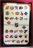 Framed NHL Team Logos Wall Picture