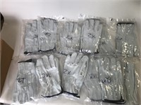 12 pairs - Leather 2XL Driver Work Gloves