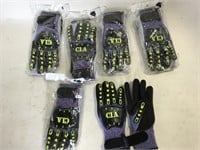 6 Pairs - Cut & Impact Resistant Work Gloves