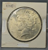 Silver U.S. Peace 1oz 1 Dollar 1922 Uncirculated