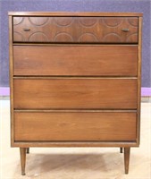 MCM 4 drawer Bassett tall chest, see photos