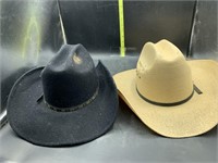 2 cowboy hats