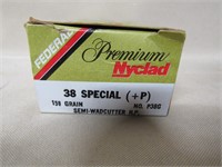 50 Rounds Federal 38spl +p