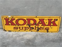 Original Double Sided KODAK Enamel Sign 1200x360