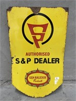 Original Authorised S & P Dealer Enamel Sign
