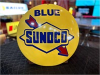16” Round Metal Sunoco Button