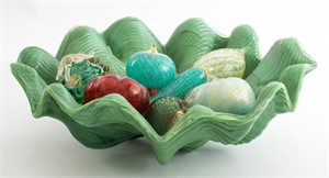 Murano Art Glass Fruit, Vegetables, and Bowl, 12