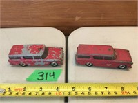 Dinky Fire Dept. Cars