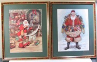 Framed Santa Clause Prints