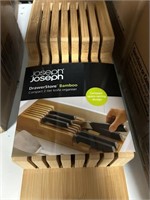 Joseph Joseph bamboo knife organizer