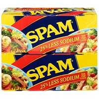 SPAM Less Sodium 12 oz.  8 pk. Missing 6