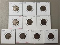10ct 1936 Buffalo Nickels