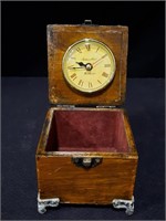 Vintage Travel Clock & Case