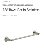 Ashlyn 18" Towel Bar-Stainless 76418-SS