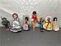 Foreign souvenier dolls