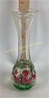 Unsigned St Clair art glass paperweight vase
