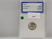 IGS 1954-S MS68 Roos Dime