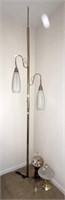1960'S POLE LAMP AND 2 TABLE LAMPS